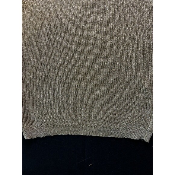 Y2K 90s Effeci Womens Vintage Gold Knit Tank Top Scoop Neck Size Medium - Picture 10 of 10